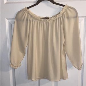 White Off the Shoulder Blouse